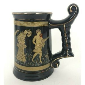 Sohavi 24k Gold Plated Made In Japan Blue Cup Beer